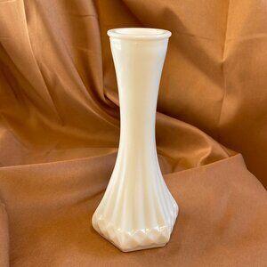 Vintage Hoosier White Milk Glass 6" Bud Vase 4063-C